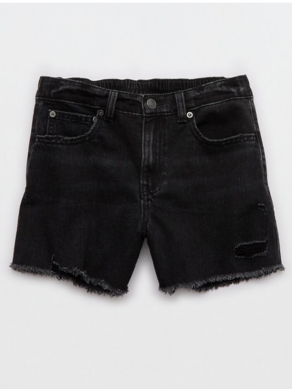 Aerie Daydream Denim Black Shorts